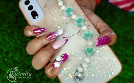 Sparkle & Petals A Royal Glam Nail Art Set 🌸✨